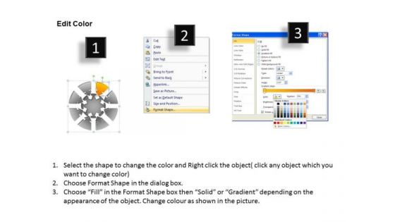 PowerPoint Presentation Sales Round Chart Ppt Template