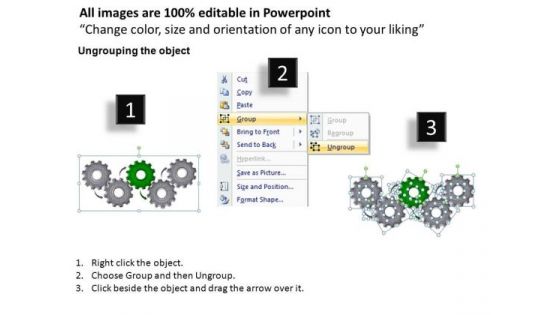 PowerPoint Presentation Strategy Gears Process Ppt Slide