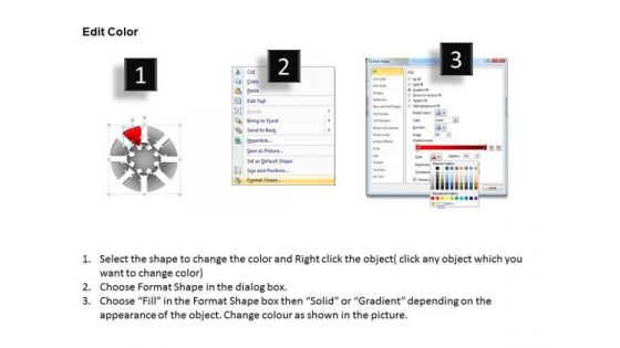 PowerPoint Presentation Strategy Round Chart Ppt Themes