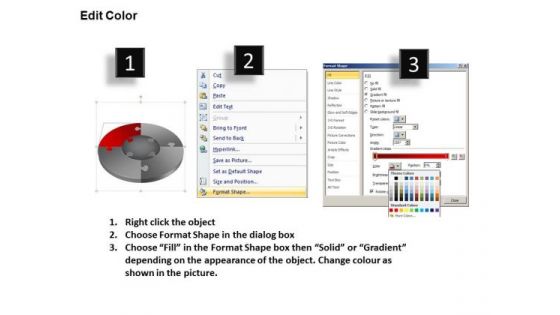 PowerPoint Presentation Success Pie Chart Puzzle Process Ppt Design Slides