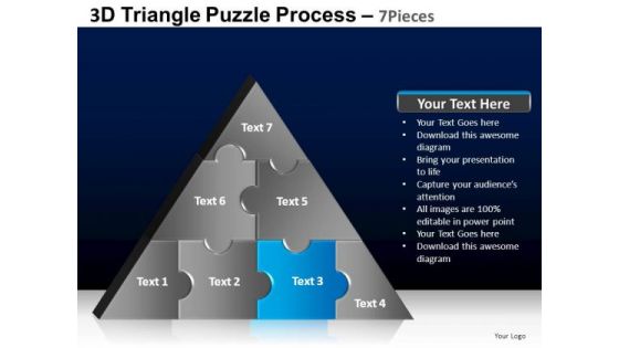 PowerPoint Presentation Success Triangle Puzzle Ppt Template