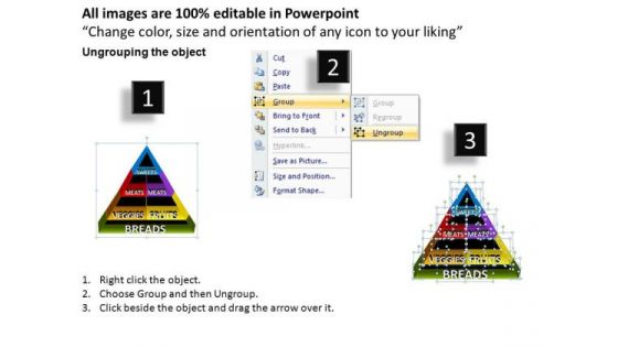 PowerPoint Presentation Teamwork Food Pyramid Ppt Slides