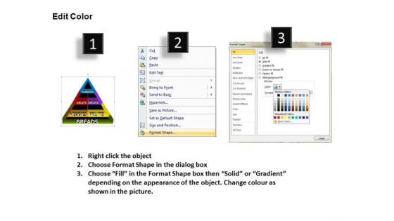 PowerPoint Presentation Teamwork Food Pyramid Ppt Slides