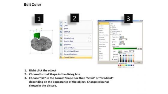 PowerPoint Presentation Teamwork Puzzle Segment Pie Chart Ppt Theme