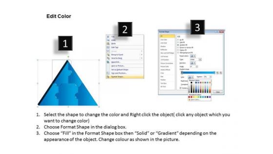 PowerPoint Presentation Teamwork Triangle Puzzle Ppt Slide Designs