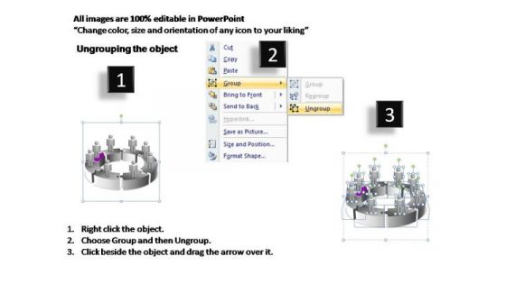 PowerPoint Process Business Circular Ppt Slide Designs