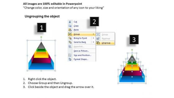 PowerPoint Process Business Competition Pyramid Ppt Slides