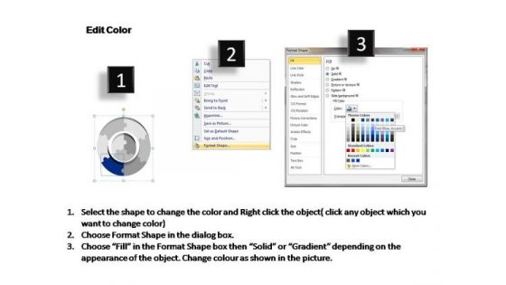 PowerPoint Process Business Rounded Puzzle Ppt Designs
