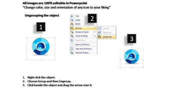 PowerPoint Process Business Rounded Puzzle Ppt Slides