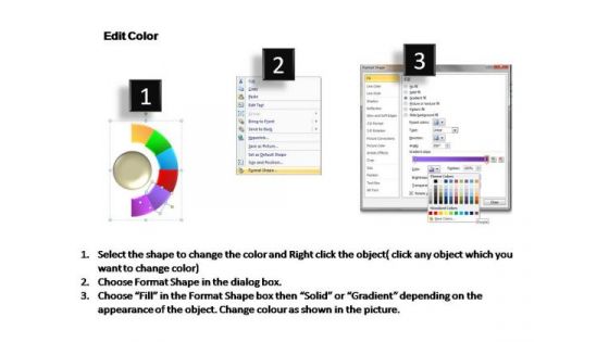PowerPoint Process Business Semi Circle Ppt Template