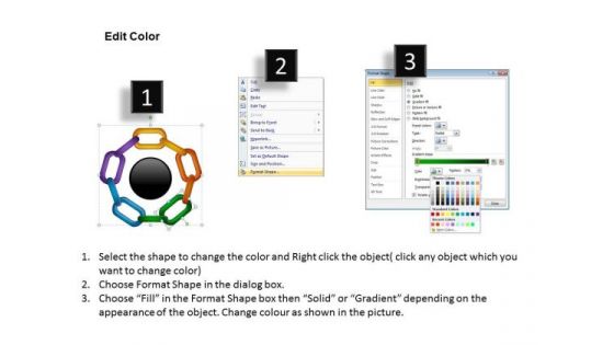 PowerPoint Process Chart Circular Chain Ppt Template