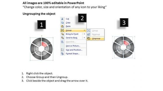 PowerPoint Process Chart Double Ring Ppt Slides