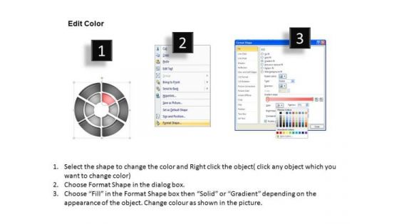 PowerPoint Process Chart Double Ring Ppt Slides