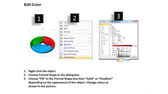 PowerPoint Process Circle Puzzle Graphic Ppt Slides