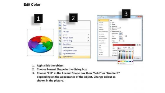 PowerPoint Process Circle Puzzle Success Ppt Presentation