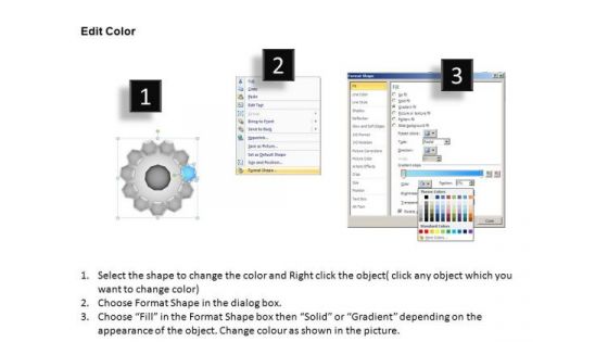 PowerPoint Process Circular Flow Diagram Ppt Templates