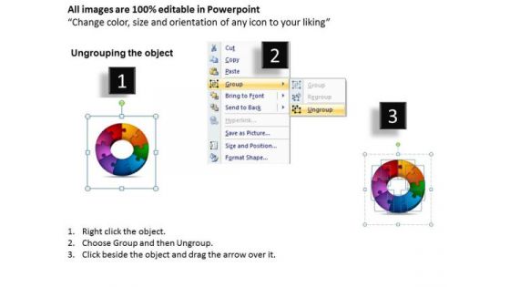 PowerPoint Process Circular Puzzle Process Business Ppt Designs