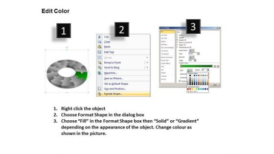 PowerPoint Process Company Circular Ppt Themes