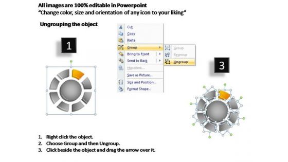 PowerPoint Process Company Donut With Core Ppt Presentation