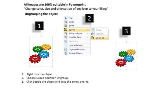 PowerPoint Process Company Gears Process Ppt Slides
