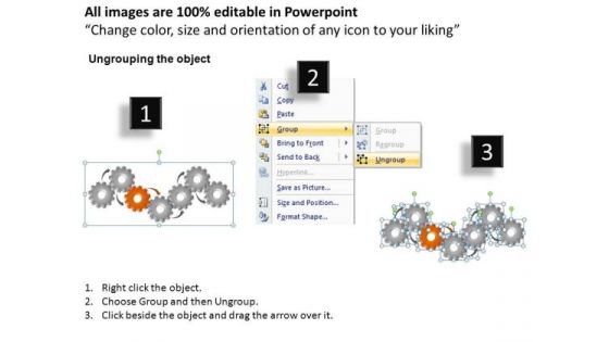 PowerPoint Process Company Gears Process Ppt Templates