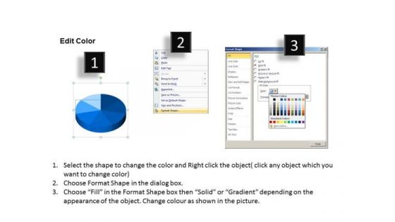 PowerPoint Process Company Leadership 3d Circular Chart List Ppt Slide