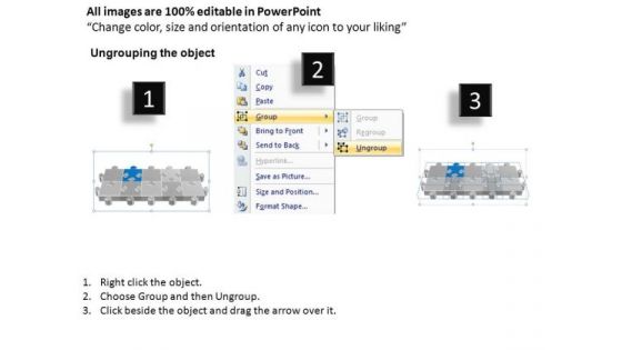 PowerPoint Process Company Puzzle Process Ppt Backgrounds