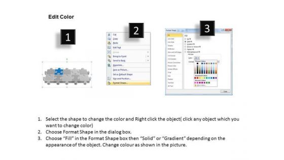 PowerPoint Process Company Puzzle Process Ppt Backgrounds