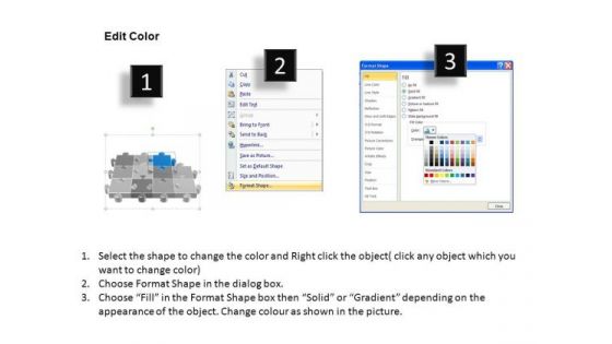 PowerPoint Process Company Puzzle Process Ppt Presentation Designs