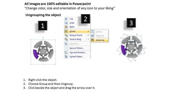 PowerPoint Process Company Round Chart Ppt Slide