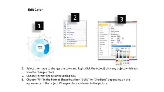 PowerPoint Process Company Strategy Scrum Process Ppt Design Slides