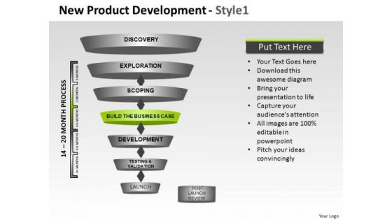 PowerPoint Process Corporate Strategy New Product Development Ppt Process
