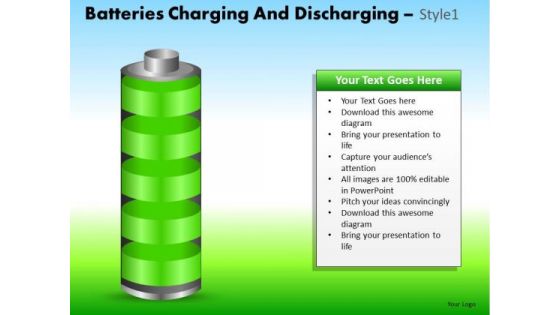 PowerPoint Process Corporate Success Batteries Charging Ppt Theme