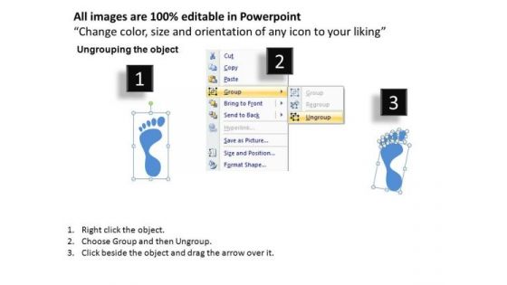 PowerPoint Process Corporate Success Footprints Process Ppt Layouts