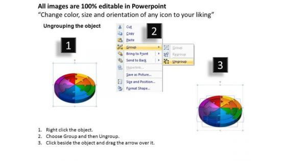 PowerPoint Process Cycle Chart Circle Puzzle Diagram Ppt Design