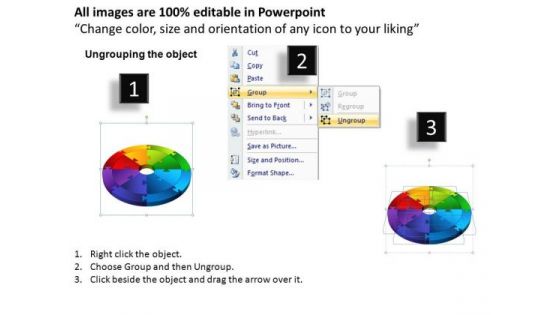 PowerPoint Process Cycle Chart Circular Process Ppt Templates