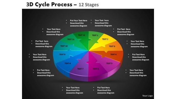 PowerPoint Process Cycle Chart Cycle Process Ppt Process