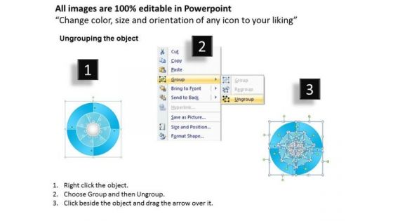 PowerPoint Process Cycle Process Circular Puzzle Ppt Backgrounds