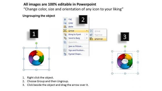 PowerPoint Process Cycle Process Circular Puzzle Ppt Design Slides