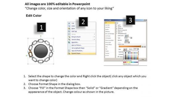 PowerPoint Process Diagram Circular Chain Ppt Designs