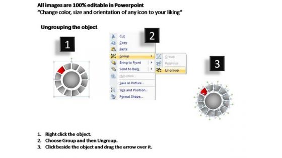 PowerPoint Process Diagram Donut With Core Ppt Backgrounds