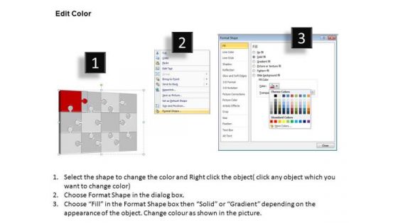 PowerPoint Process Diagram Puzzle Process Ppt Slide