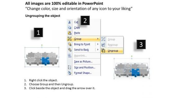 PowerPoint Process Diagram Puzzle Process Ppt Template