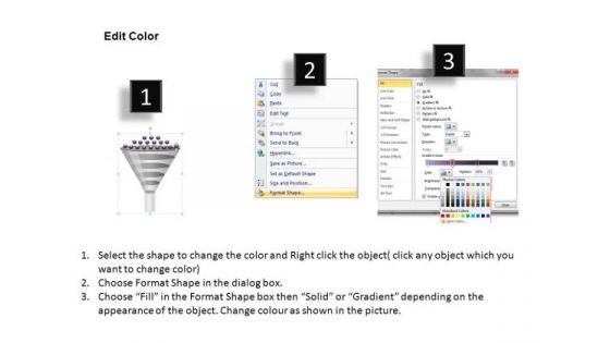 PowerPoint Process Download Funnel Diagram Ppt Template