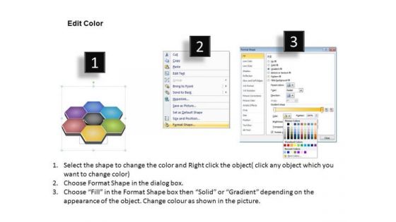 PowerPoint Process Download Hexagon Shapes Ppt Slides