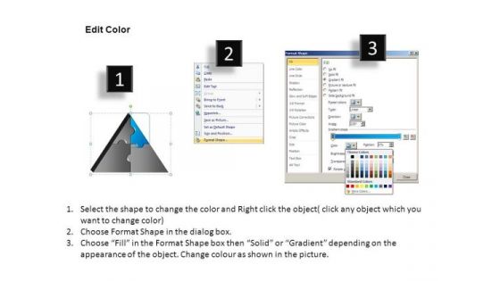 PowerPoint Process Download Triangle Puzzle Ppt Layouts