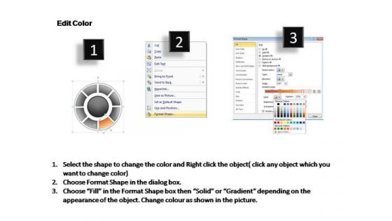 PowerPoint Process Editable Circular Process Ppt Template