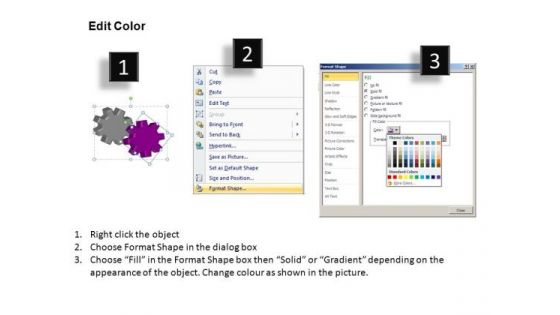 PowerPoint Process Editable Gears Process Ppt Slidelayout