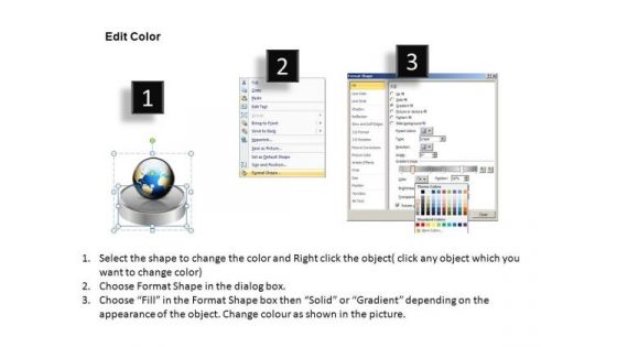 PowerPoint Process Editable Pedestal Platform Showcase Ppt Design Slides