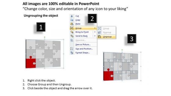 PowerPoint Process Editable Puzzle Process Ppt Theme